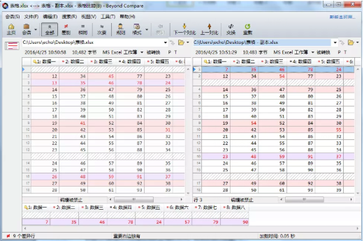 Beyond Compare中表格比较概述的操作流程
