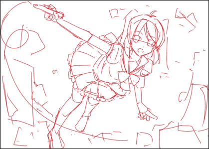 粘贴3D素描人偶