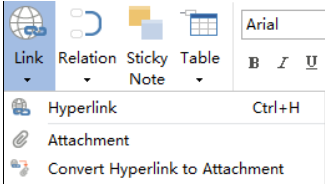 MindMapper链接转为附件的操作方法