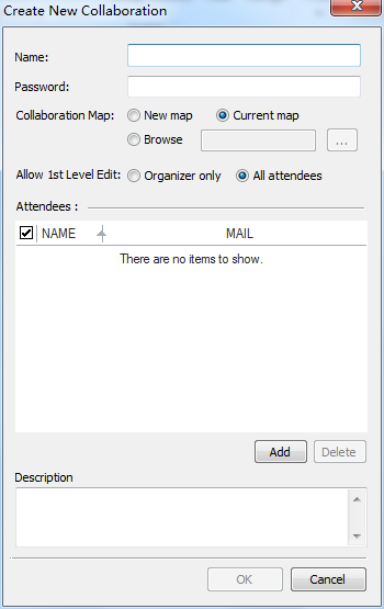 MindMapper协作功能新建窗口详解