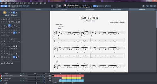 Guitar Pro 7中显示吉他面板的几种方式一览