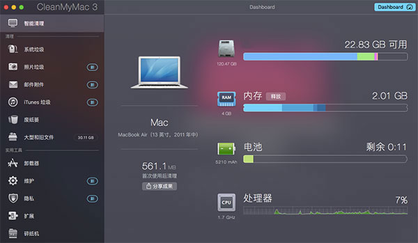 cleanmymac监测仪表 cleanmymac监测仪表