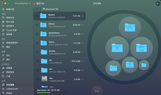 CleanMyMac X空间透镜功能介绍