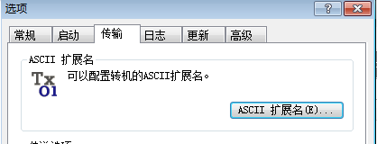 传输选项框设置
