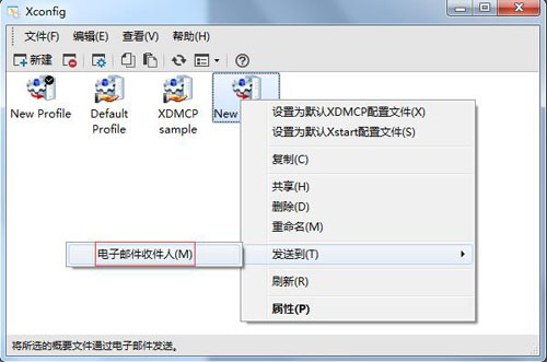 电子邮件收件人进行发送