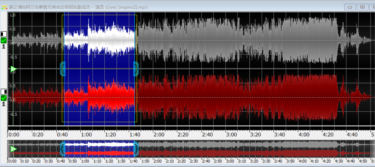 图片六：操作完成的音轨图像 