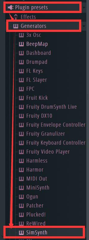 SimSynth插件位置