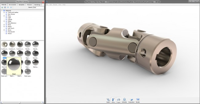KeyShot给3D模型添加纹理的方法