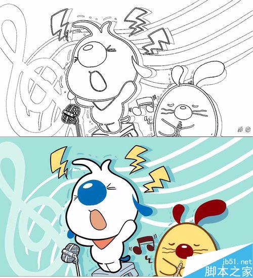 PS怎么将卡通图变成轮廓图