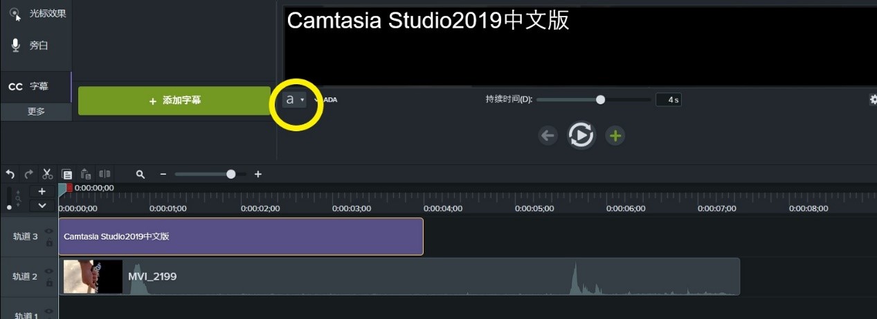 Camtasia Studio2019添加字幕的方法