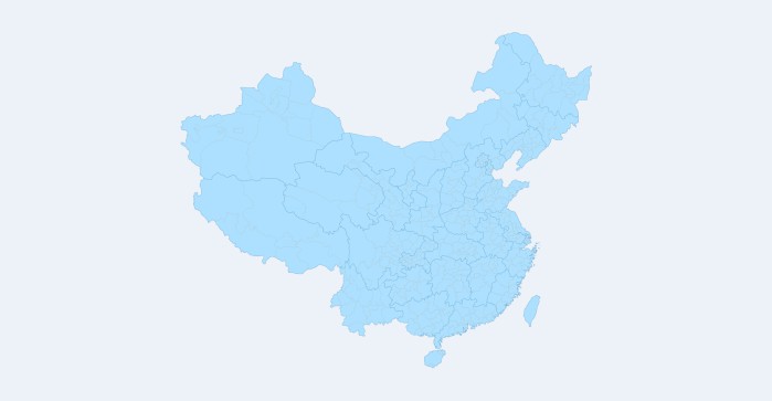空白的部分地图