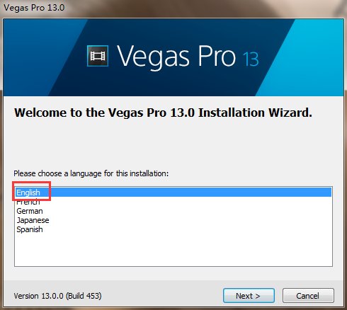 vegas pro 13安装方法