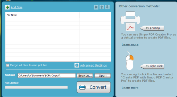 Simpo PDF Creator Pro将Word转换成PDF的方法