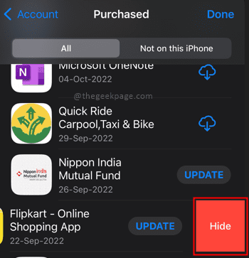 如何隐藏 iPhone 应用程序的 App Store 购买历史记录?