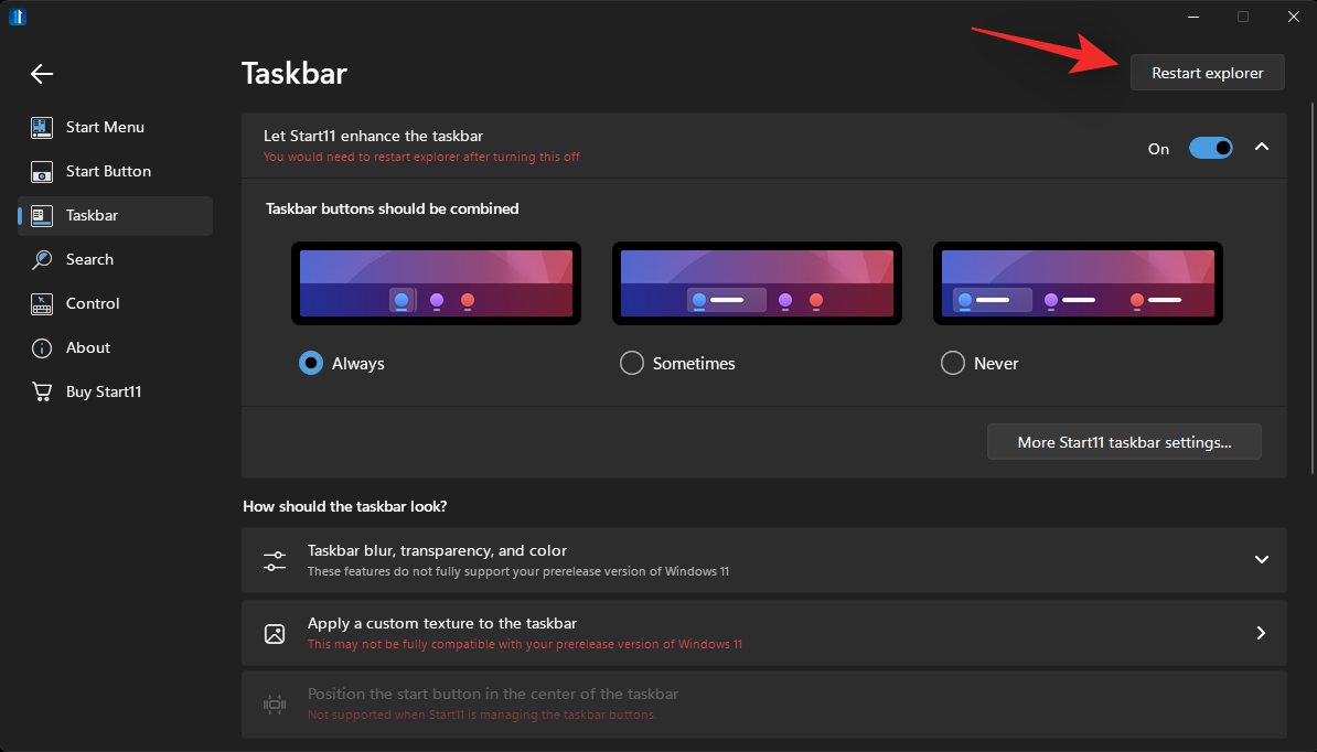 如何取消 Windows 11 任务栏上的图标组合:使用注册表破解和其他两种方法