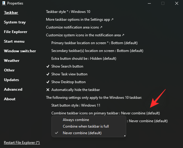 如何取消 Windows 11 任务栏上的图标组合:使用注册表破解和其他两种方法