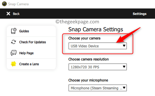 修复:Snap Camera App 错误在 Google Meet 和 Zoom 会议中没有可用的相机输入