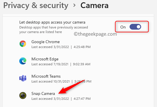 修复:Snap Camera App 错误在 Google Meet 和 Zoom 会议中没有可用的相机输入