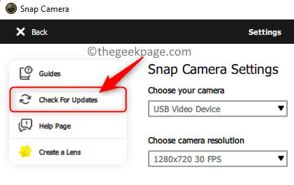 修复:Snap Camera App 错误在 Google Meet 和 Zoom 会议中没有可用的相机输入