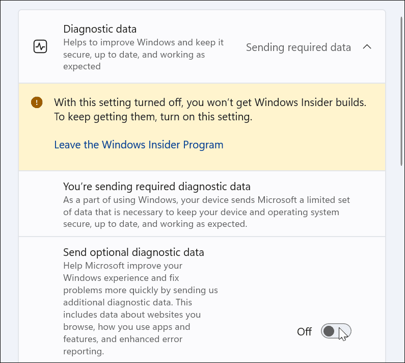 如何在 Windows 11 上关闭遥测数据收集?
