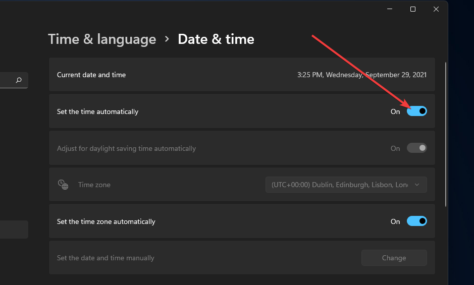修复Windows 11更新后时间错误的方法