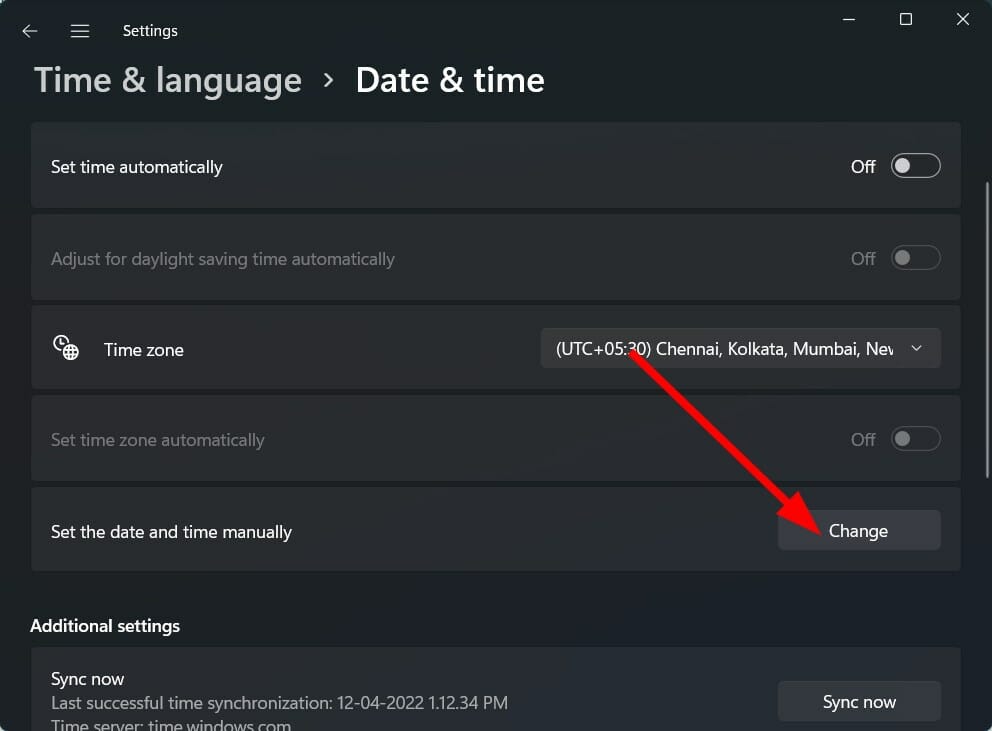 修复Windows 11更新后时间错误的方法
