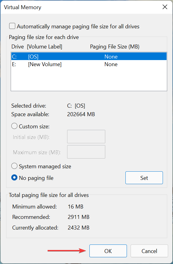 如何在 Windows 11 中重置虚拟内存(页面文件)?