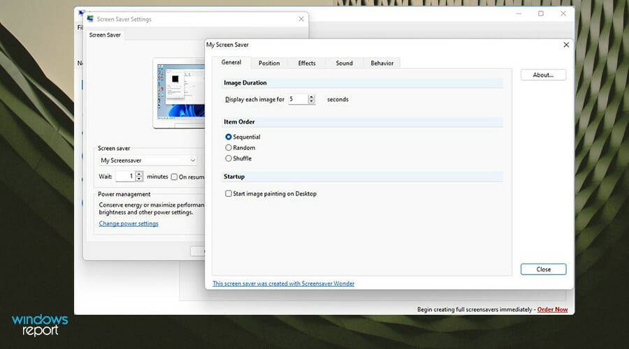 如何在 Windows 上创建自定义的屏幕保护程序文件(.scr)?