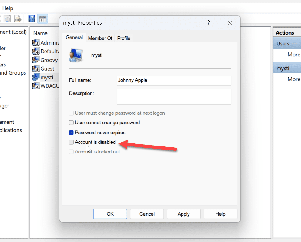 Windows 11教程:如何暂时禁用用户账户?