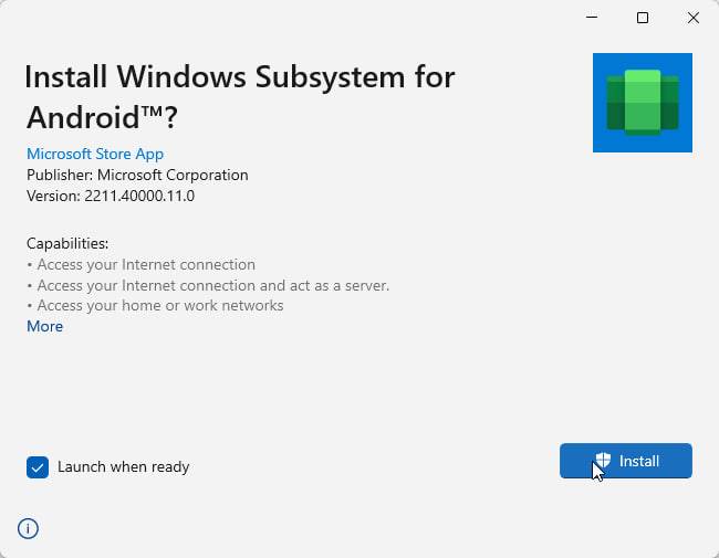 如何在 Windows 11 PC 上安装微软将WSA更新至Android 13?