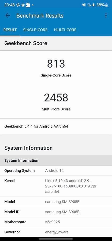 Snapdragon 的优势:三星 Galaxy S22 Ultra 在性能上表现优于Exynos