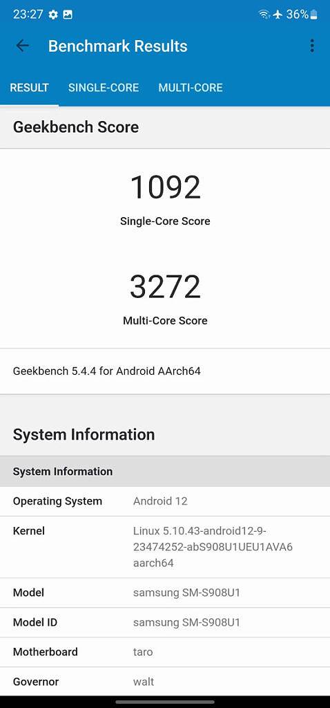 Snapdragon 的优势:三星 Galaxy S22 Ultra 在性能上表现优于Exynos