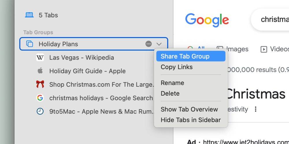 macOS Ventura:如何在 Safari 中使用共享选项卡功能与他人协作?