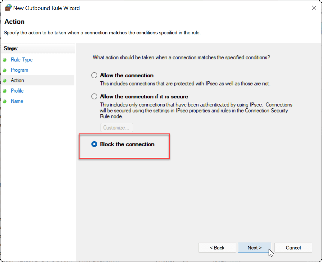 如何在 Windows 11 中禁止特定应用程序访问互联网?