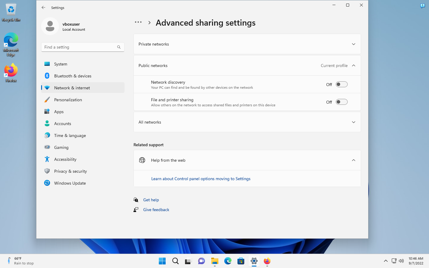 Windows 11 版本 22H2:控制面板和设置变更列表