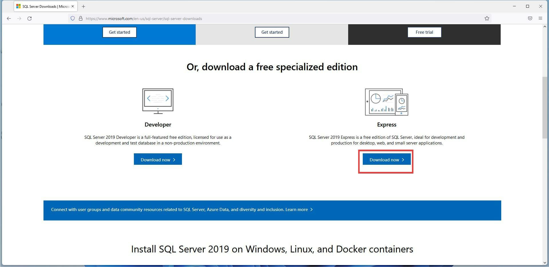 在 Windows 11 上下载和安装 Microsoft SQL Server 2019 的步骤