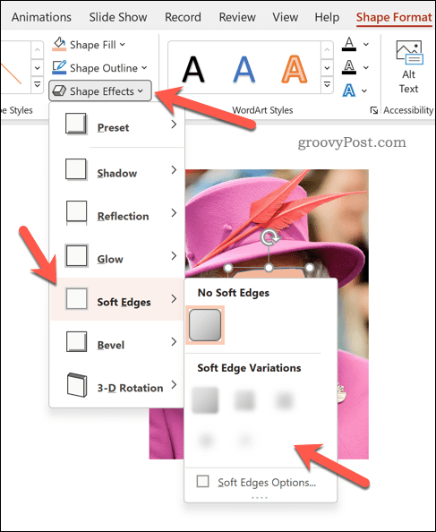 如何在 PowerPoint 中应用模糊效果呢?
