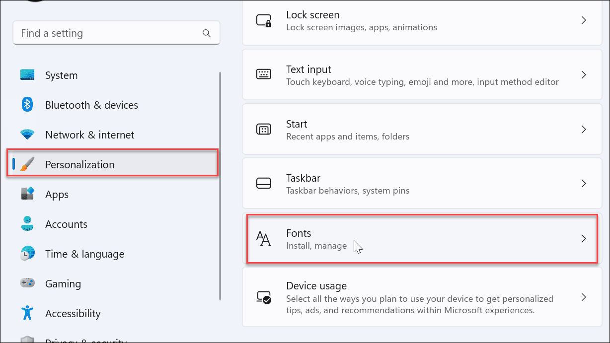 如何在 Windows 11 上安装或卸载字体