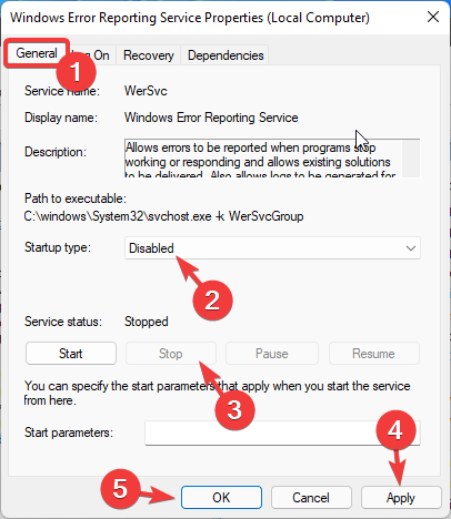 如何在 Windows 11 上禁用 Windows 错误报告服务