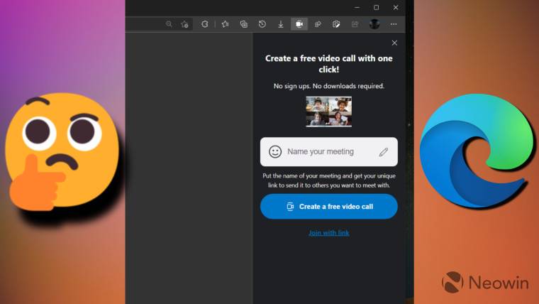 微软正在测试 Skype Meet Now 与 Edge 的集成