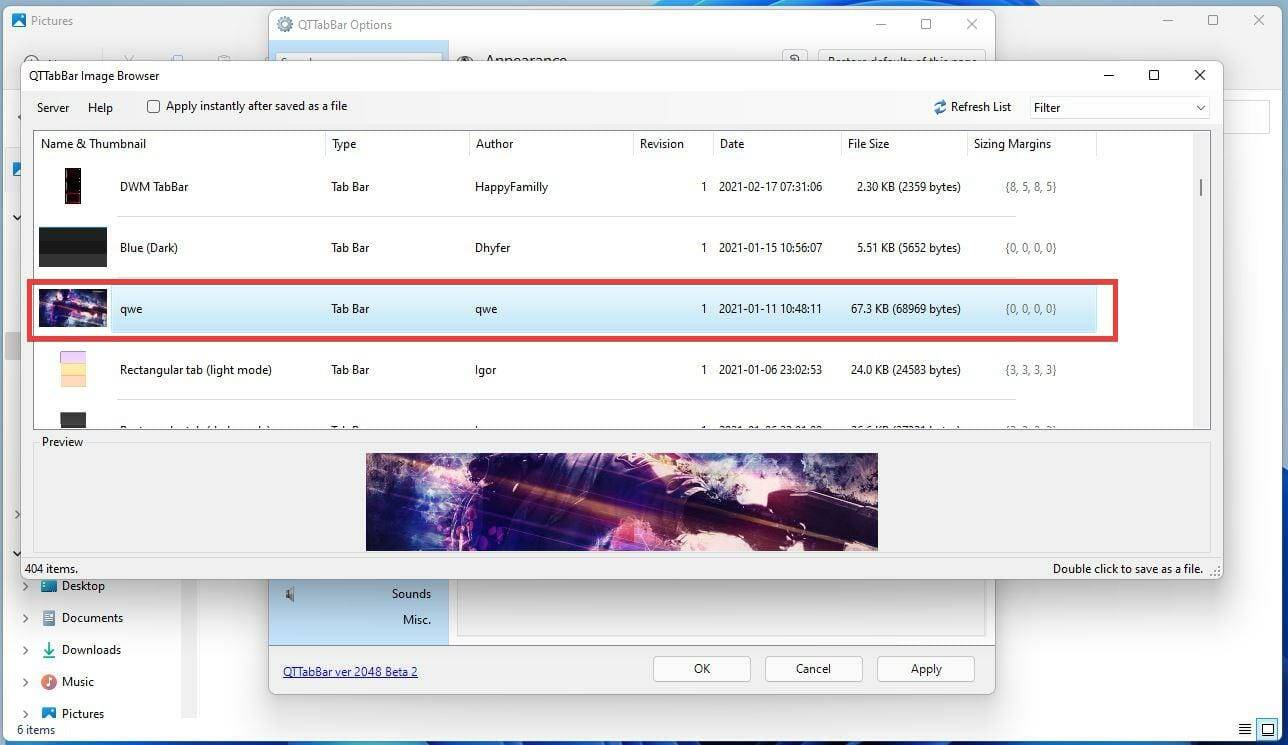 如何将 QT TabBar 添加到 Windows 11 文件资源管理器