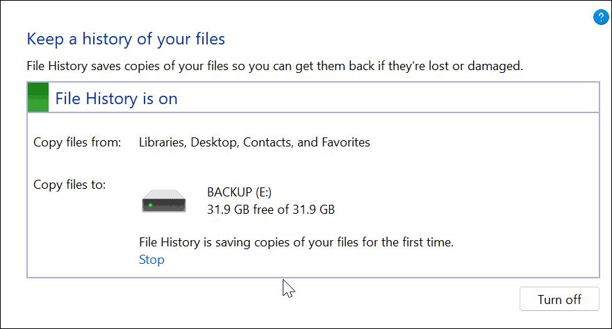 如何在 Windows 11 上使用文件历史记录