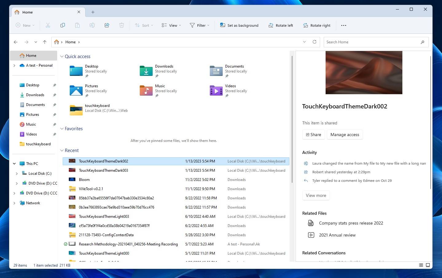 Windows 11 更新泄漏：现代音量混合器、实验工具和新的文件资源管理器