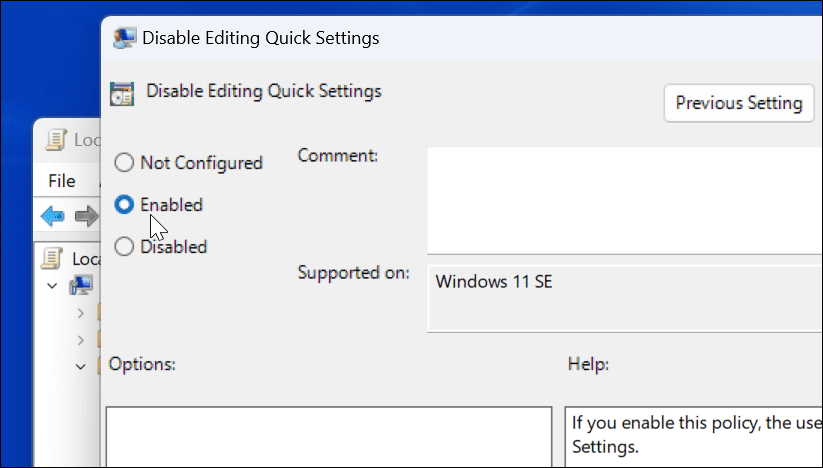 如何防止 Windows 11 上的快速设置更改