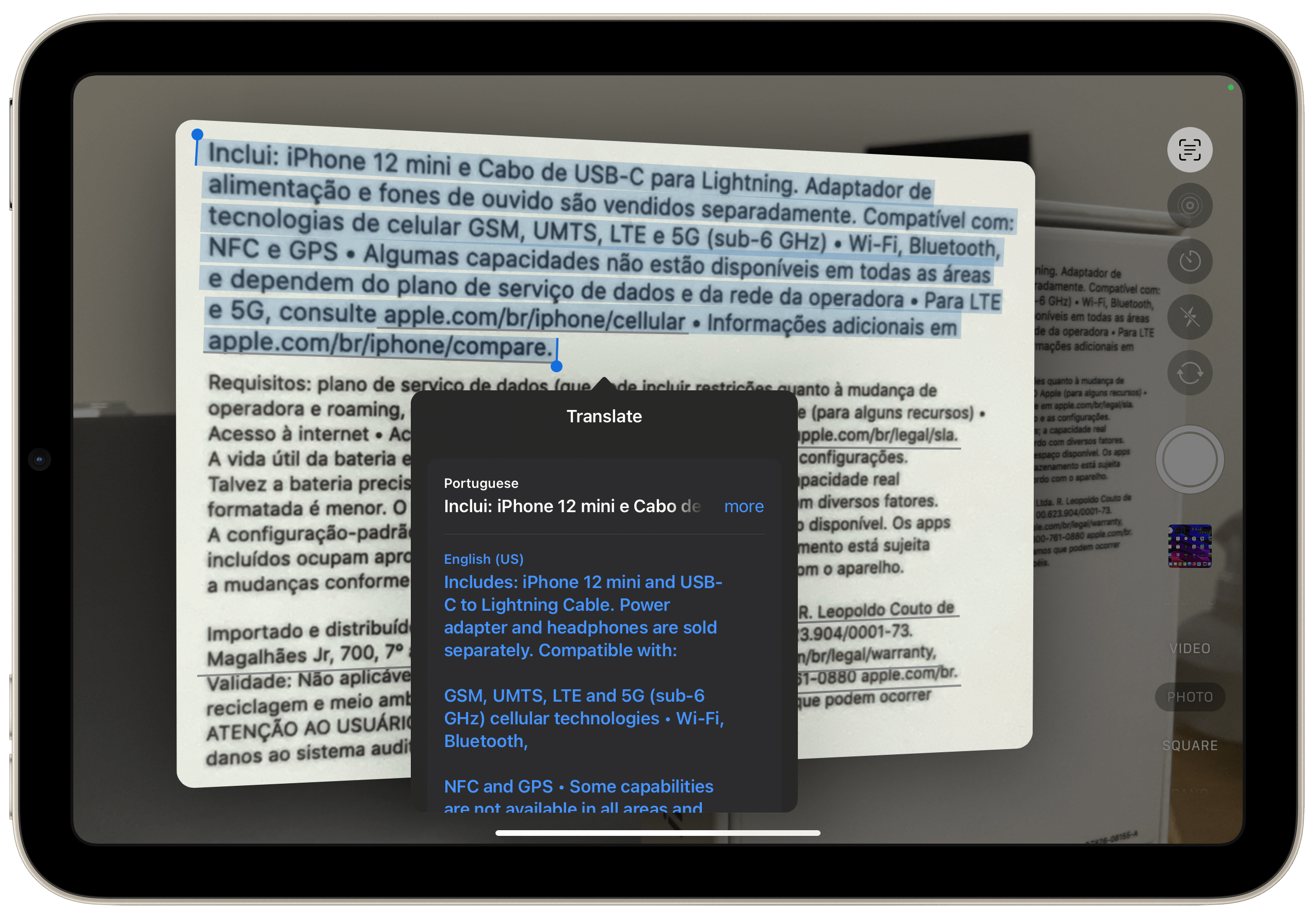 如何在 iPadOS 16 上使用相机进行翻译