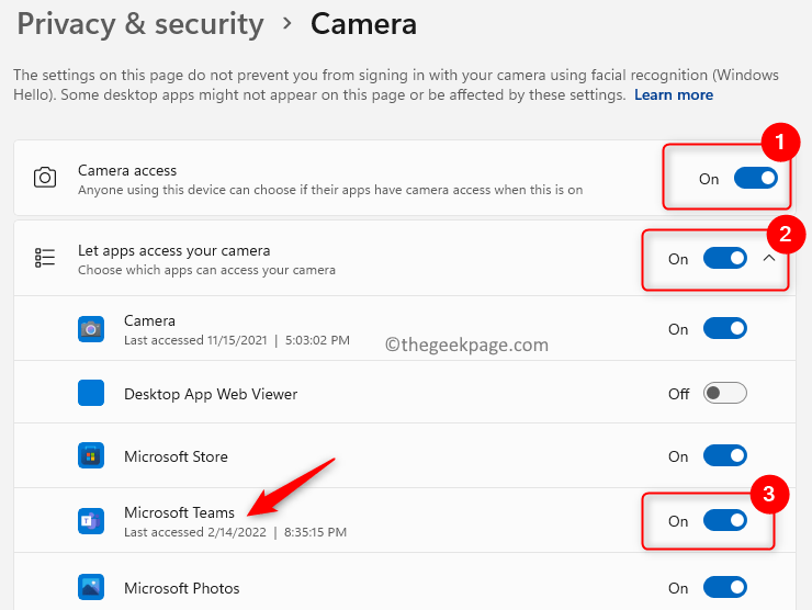 修复：未检测到 Microsoft Teams 相机且无法正常工作