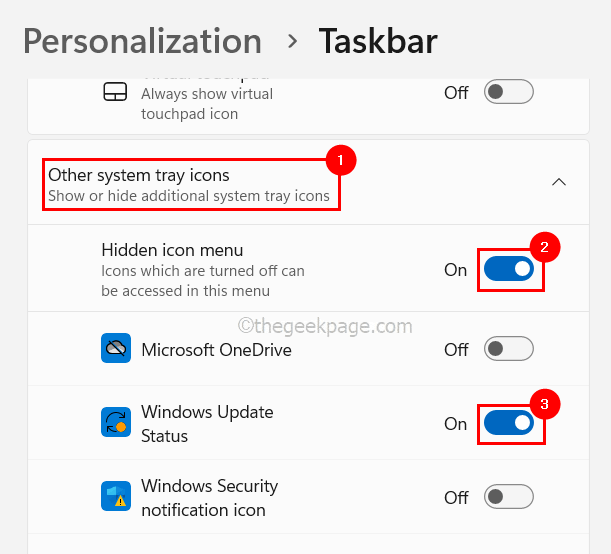 如何修复 Windows 11 / 10 任务栏中未显示的图标