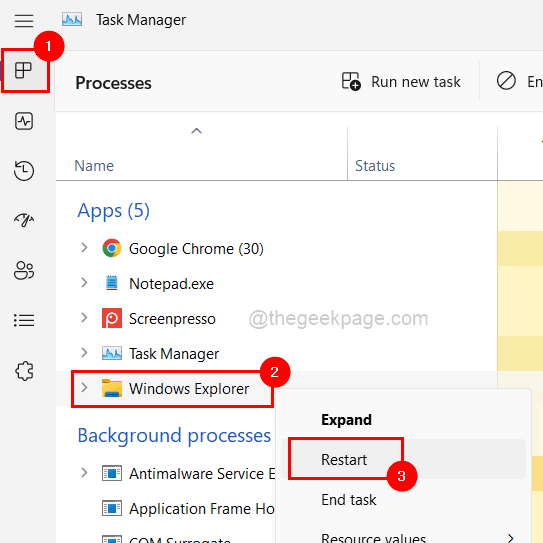 如何修复 Windows 11 / 10 任务栏中未显示的图标