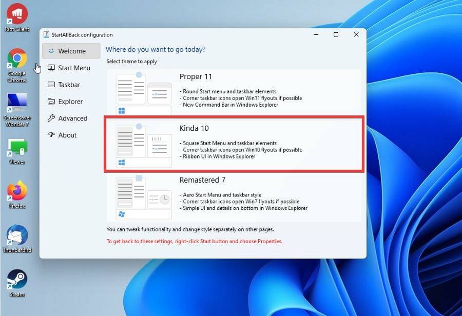 如何在 Windows 11 上使用 StartAllBack 返回 Windows 10 风格的开始菜单?