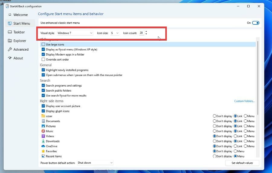 如何在 Windows 11 上使用 StartAllBack 返回 Windows 10 风格的开始菜单?